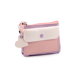 Portmonetka / etui na klucze 8x10 cm - Fiolet pastela (1 Sztuka)
