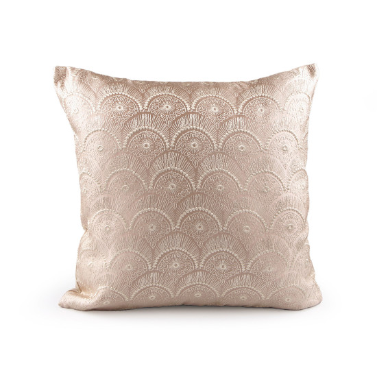 Embroidered pillow cover 45x45 cm - Lightbeige (2 Pieces) Embroidered pillow cover 45x45 cm - Lightbeige (2 Pieces)