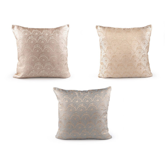 Embroidered pillow cover 45x45 cm - Lightbeige (2 Pieces) Embroidered pillow cover 45x45 cm - Lightbeige (2 Pieces)