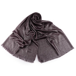 Chusta / szal / pled z lureksem 80x200 cm - Fioletowy ciemny (1 Sztuka)