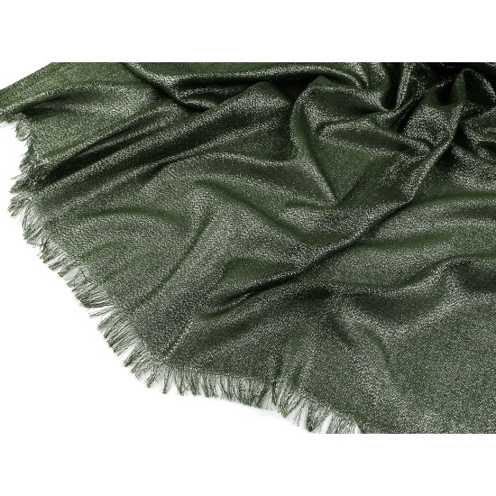 Chusta / szal / pled z lureksem 80x200 cm - Zielony (3 Sztuki) Chusta / szal / pled z lureksem 80x200 cm - Zielony (3 Sztuki)