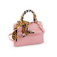 Handbag with scarf 21x15.5 cm - Light pink (1 Piece) Handbag with scarf 21x15.5 cm - Light pink (1 Piece)