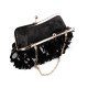 Bolso tipo clutch con lentejuelas y cuentas de semillas - Negro (1 Pieza) Bolso tipo clutch con lentejuelas y cuentas de semillas - Negro (1 Pieza)