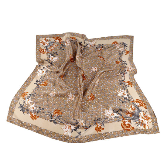Satintuch, 70 x 70 cm - Beige (1 Stück) Satintuch, 70 x 70 cm - Beige (1 Stück)