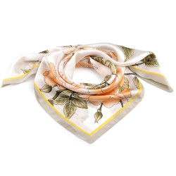 Satin scarf 70x70 cm, rose - Cream lightest (1 Piece)