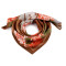 Bufanda 65x65 cm, flores - Beige obscuro (1 Pieza)