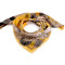 Bufanda 65x65 cm, flores - Amarillo (1 Pieza)