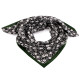 Bufanda 65x65 cm, flores - Negro (1 Pieza) Bufanda 65x65 cm, flores - Negro (1 Pieza)