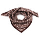 Bufanda 65x65 cm, flores - Negro (1 Pieza) Bufanda 65x65 cm, flores - Negro (1 Pieza)