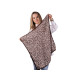Bufanda 65x65 cm, flores - Negro (1 Pieza) Bufanda 65x65 cm, flores - Negro (1 Pieza)