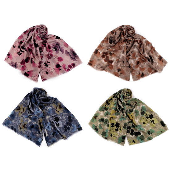 Chusta / szal / pled ginkgo 90x175 cm - Zielony (4 Sztuki) Chusta / szal / pled ginkgo 90x175 cm - Zielony (4 Sztuki)