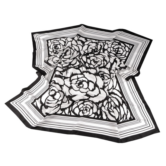Bufanda de raso 90x90 cm - Blanco (1 Pieza) Bufanda de raso 90x90 cm - Blanco (1 Pieza)