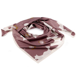 Satin scarf 90x90 cm - Vintage pink (1 Piece)