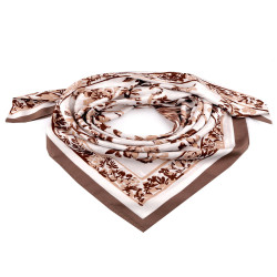 Satin scarf 90x90 cm - Beige (1 Piece)