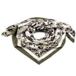 Satin scarf 90x90 cm - Green (1 Piece)