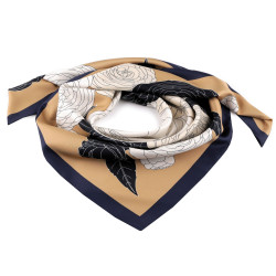 Satin scarf 90x90 cm - Beige (1 Piece)
