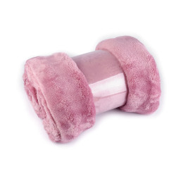 Bubble fleece blanket 150x200 cm - Vintage pink (1 Piece)