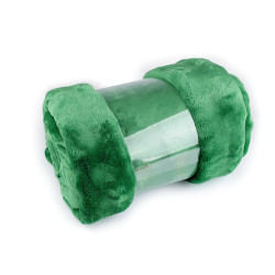 Bubble fleece blanket 150x200 cm - Green (1 Piece)