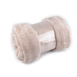 Bubble fleece blanket 150x200 cm - Lightbeige (1 Piece)