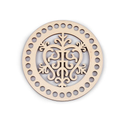 Baza do wyplatania / szydełkowania mandala ø15 cm - Naturalny jasny (1 Sztuka)