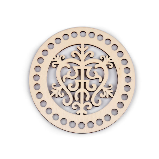 Baza do wyplatania / szydełkowania mandala ø15 cm - Naturalny jasny (1 Sztuka) Baza do wyplatania / szydełkowania mandala ø15 cm - Naturalny jasny (1 Sztuka)