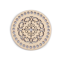 Baza do wyplatania / szydełkowania mandala ø15 cm - Naturalny jasny (1 Sztuka)