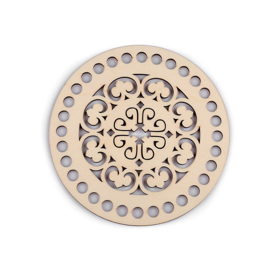 Baza do wyplatania / szydełkowania mandala ø15 cm - Naturalny jasny (1 Sztuka) Baza do wyplatania / szydełkowania mandala ø15 cm - Naturalny jasny (1 Sztuka)