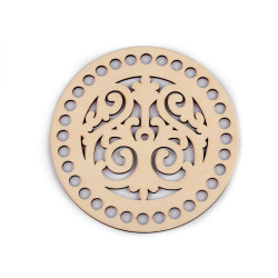 Baza do wyplatania / szydełkowania mandala ø15 cm - Naturalny jasny (1 Sztuka)