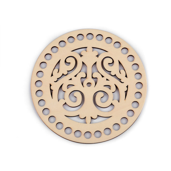 Baza do wyplatania / szydełkowania mandala ø15 cm - Naturalny jasny (1 Sztuka) Baza do wyplatania / szydełkowania mandala ø15 cm - Naturalny jasny (1 Sztuka)