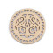 Capac mandala pentru confecționare decorațiuni ø15 cm - Natural deschis (1 Bucată)