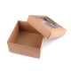 Paper box with see-through window - Natural brown (20 Pieces) Paper box with see-through window - Natural brown (20 Pieces)