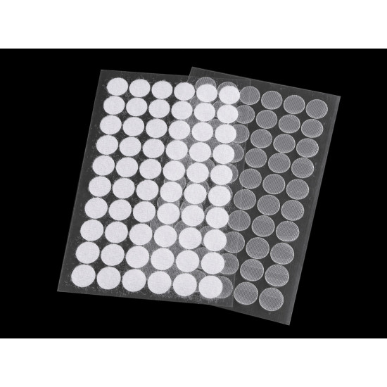Buline arici autoadezive velcro ø15 mm transparente - Transparent (1 Card) Buline arici autoadezive velcro ø15 mm transparente - Transparent (1 Card)