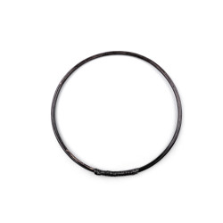 Bamboo circle hoop ø25 cm - Black (1 Piece)