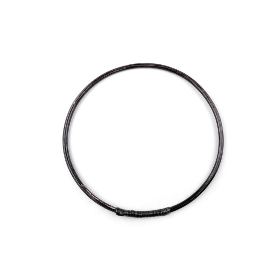 Cerc din bambus ø25 cm - Negru (1 Bucată)