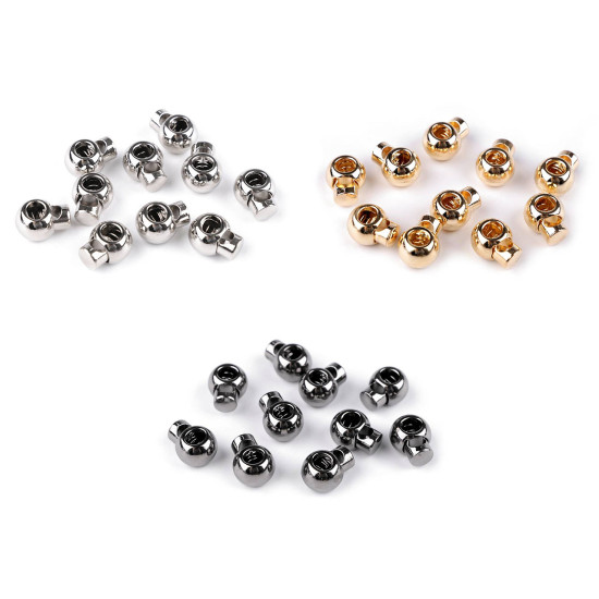 Stopery metalowe 14x18 mm - Nikiel (100 Sztuki) Stopery metalowe 14x18 mm - Nikiel (100 Sztuki)