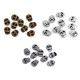 Butée de cordon métallique, 15 x 18 mm - Laiton vintage (4 Pièces) Butée de cordon métallique, 15 x 18 mm - Laiton vintage (4 Pièces)