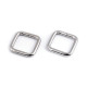 Square ring single loop slider with 20 mm - Black nickel (20 Pieces) Square ring single loop slider with 20 mm - Black nickel (20 Pieces)