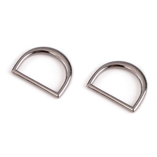 Demi-anneau/anneau en d plat pour textiles et chaussures, largeur 20 mm - Or classique (100 Pièces) Demi-anneau/anneau en d plat pour textiles et chaussures, largeur 20 mm - Or classique (100 Pièces)