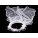 Couronne pour cheveux avec voile - Rose (1 Pièce) Couronne pour cheveux avec voile - Rose (1 Pièce)