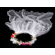 Couronne pour cheveux avec voile - Rose (1 Pièce) Couronne pour cheveux avec voile - Rose (1 Pièce)
