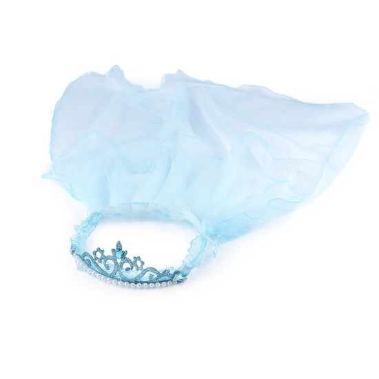 Couronne pour cheveux avec voile - Rose (1 Pièce) Couronne pour cheveux avec voile - Rose (1 Pièce)