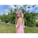 Couronne pour cheveux avec voile - Rose (1 Pièce) Couronne pour cheveux avec voile - Rose (1 Pièce)
