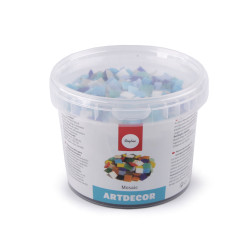 Glass mosaic stones 1 kg - Blue (1 Piece)