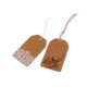 Paper tag / name tag with print 50x90 mm - Natural brown (100 Pieces) Paper tag / name tag with print 50x90 mm - Natural brown (100 Pieces)