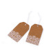 Paper tag / name tag with print 50x90 mm - Natural brown (100 Pieces) Paper tag / name tag with print 50x90 mm - Natural brown (100 Pieces)