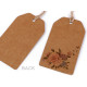 Paper tag / name tag with print 50x90 mm - Natural brown (100 Pieces) Paper tag / name tag with print 50x90 mm - Natural brown (100 Pieces)