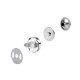 Magnetic snap fasteners, snap clasps buttons ø14 mm - Nickel (4 Sets) Magnetic snap fasteners, snap clasps buttons ø14 mm - Nickel (4 Sets)