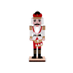 Dziadek do orzechów / figurka drewniana dekoracja - White (1 Sztuka)