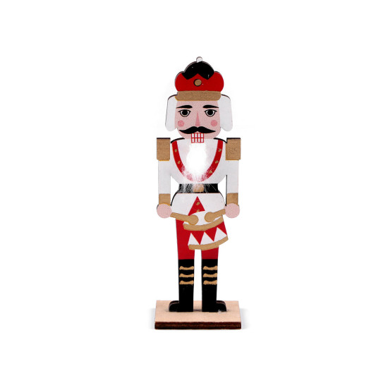 Dziadek do orzechów / figurka drewniana dekoracja - White (4 Sztuki) Dziadek do orzechów / figurka drewniana dekoracja - White (4 Sztuki)