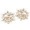 Christmas wooden cut-out star ø10 cm for hanging / painting - Natural light (12 Pieces)